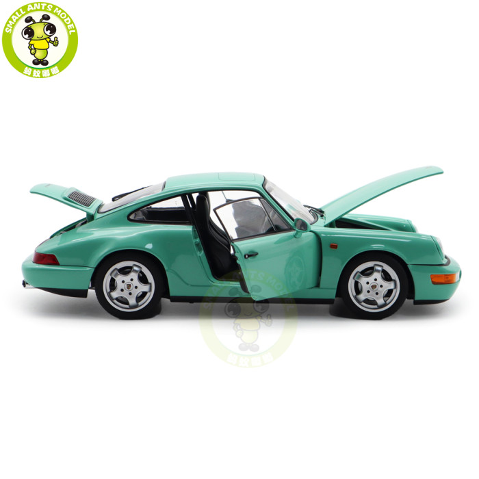 1/18 Porsche 964 911 Carrera 2 1992 Norev 187327 Mint Green Diecast Model Toys Car Gifts For Friends Father