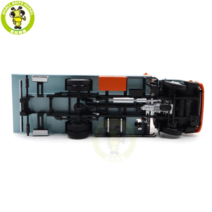 1/18 Naveco Car Rescue Vehicle Wrecker Flatbed Trailer GULF Diecast Model Toy Car Gifts For Friends Father