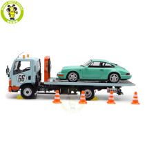 1/18 Naveco Car Rescue Vehicle Wrecker Flatbed Trailer GULF Diecast Model Toy Car Gifts For Friends Father