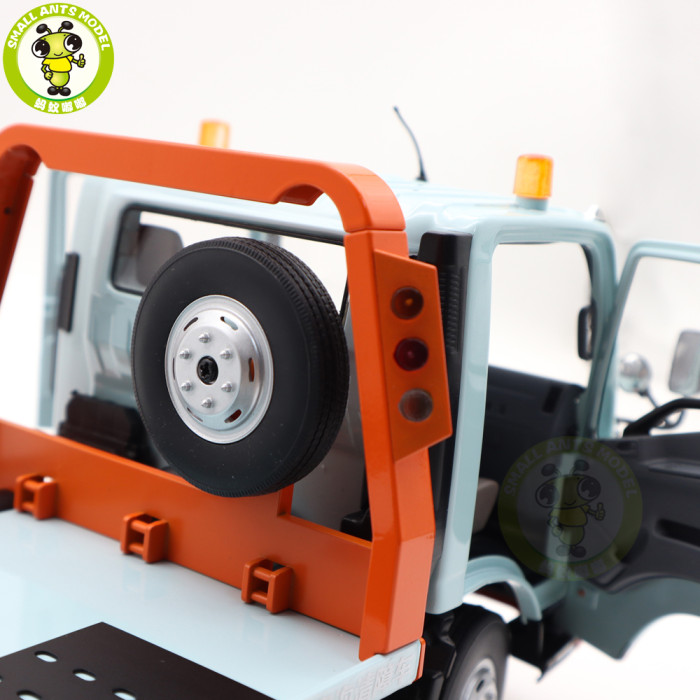 1/18 Naveco Car Rescue Vehicle Wrecker Flatbed Trailer GULF Diecast Model Toy Car Gifts For Friends Father