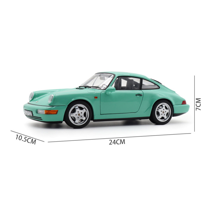 1/18 Porsche 964 911 Carrera 2 1992 Norev 187327 Mint Green Diecast Model Toys Car Gifts For Friends Father
