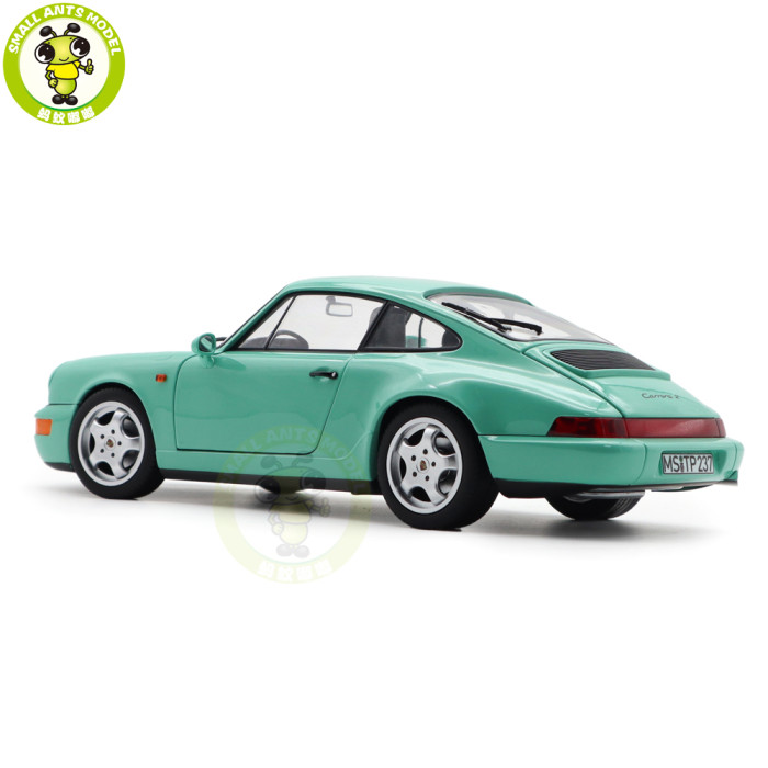 1/18 Porsche 964 911 Carrera 2 1992 Norev 187327 Mint Green Diecast Model Toys Car Gifts For Friends Father