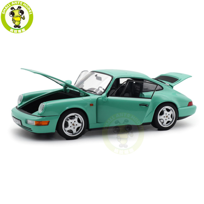 1/18 Porsche 964 911 Carrera 2 1992 Norev 187327 Mint Green Diecast Model Toys Car Gifts For Friends Father