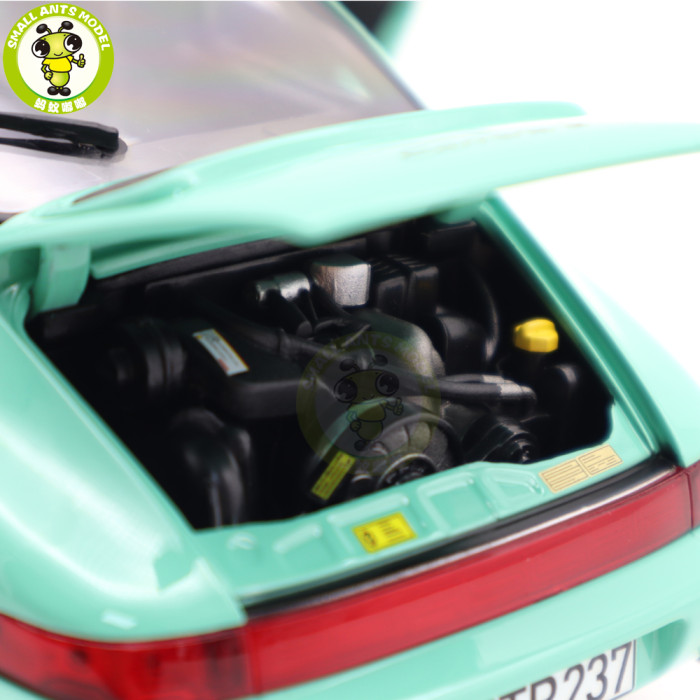 1/18 Porsche 964 911 Carrera 2 1992 Norev 187327 Mint Green Diecast Model Toys Car Gifts For Friends Father