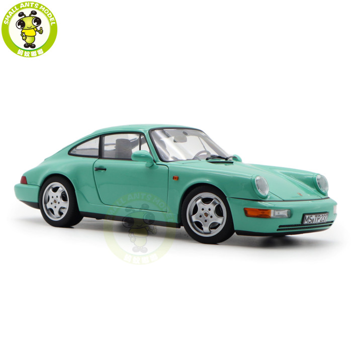 1/18 Porsche 964 911 Carrera 2 1992 Norev 187327 Mint Green Diecast Model Toys Car Gifts For Friends Father