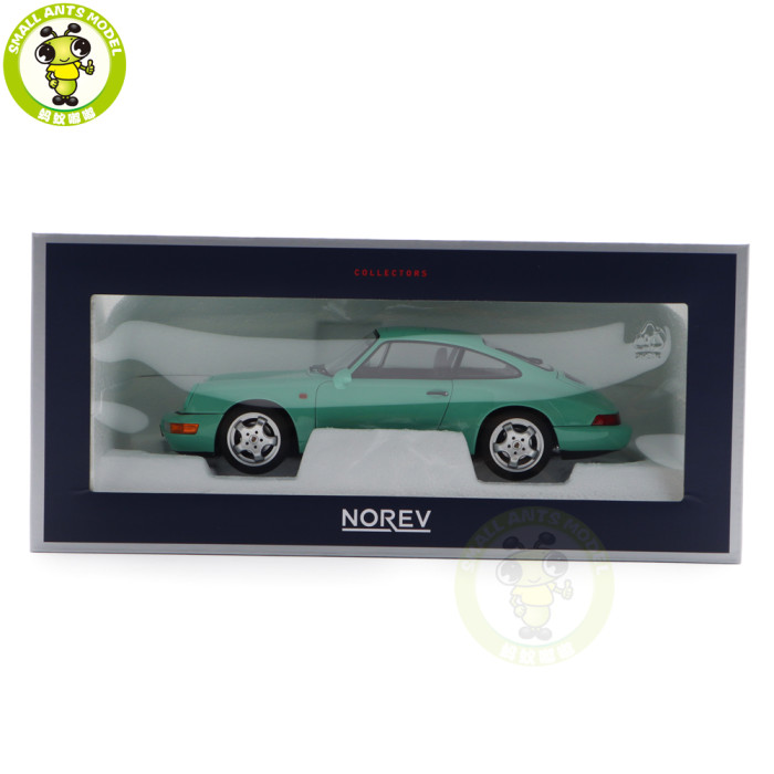 1/18 Porsche 964 911 Carrera 2 1992 Norev 187327 Mint Green Diecast Model Toys Car Gifts For Friends Father