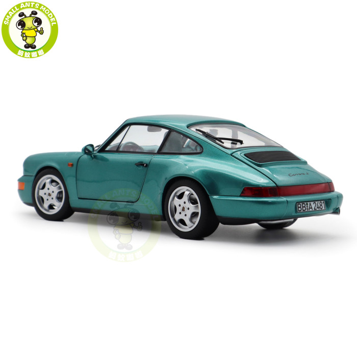 1/18 Porsche 964 911 Carrera 2 1992 Norev 187329 Wimbledon Green Diecast Model Toys Car Gifts For Friends Father