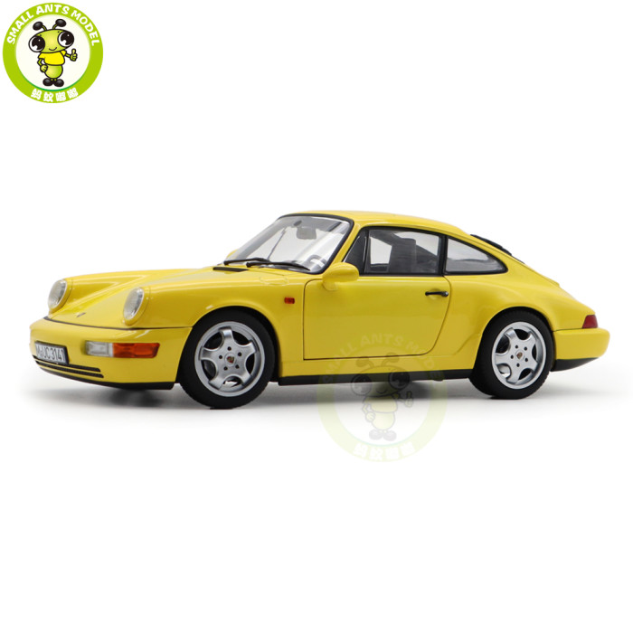 1/18 Porsche 964 911 Carrera 2 1992 Norev 187328 Yellow Diecast Model Toys Car Gifts For Friends Father