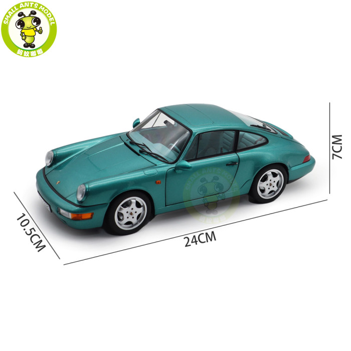 1/18 Porsche 964 911 Carrera 2 1992 Norev 187329 Wimbledon Green Diecast Model Toys Car Gifts For Friends Father