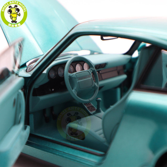 1/18 Porsche 964 911 Carrera 2 1992 Norev 187329 Wimbledon Green Diecast Model Toys Car Gifts For Friends Father
