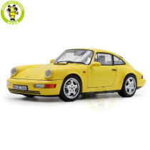 1/18 Porsche 964 911 Carrera 2 1992 Norev 187328 Yellow Diecast Model Toys Car Gifts For Friends Father