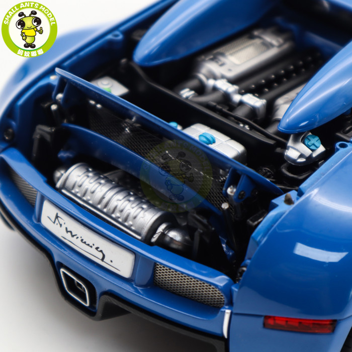 1/18 Bugatti Veyron L'Edition Centenaire Autoart 70956 French Blue Jean-Pierre Wimille Diecast Model Toy Car Gifts For Father Friends
