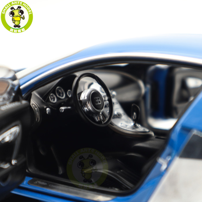 1/18 Bugatti Veyron L'Edition Centenaire Autoart 70956 French Blue Jean-Pierre Wimille Diecast Model Toy Car Gifts For Father Friends