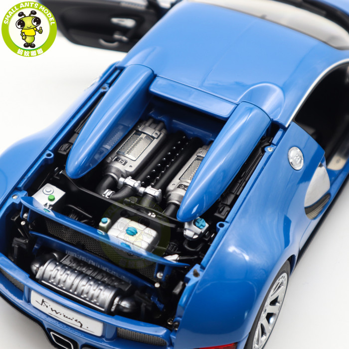 1/18 Bugatti Veyron L'Edition Centenaire Autoart 70956 French Blue Jean-Pierre Wimille Diecast Model Toy Car Gifts For Father Friends