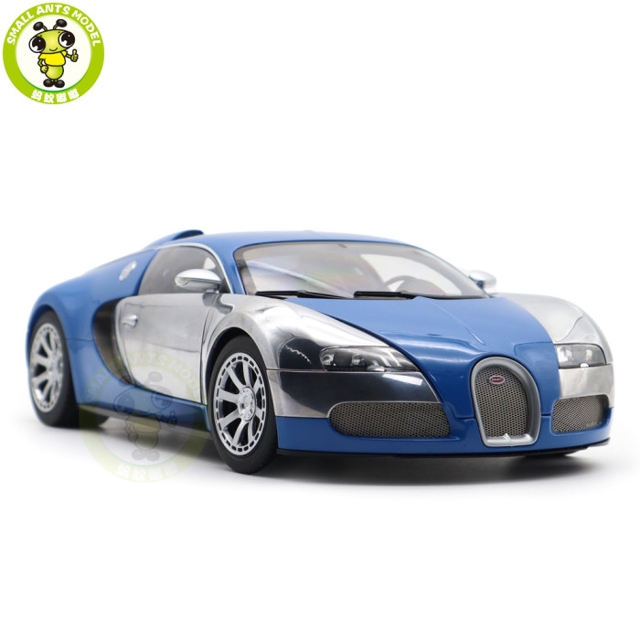 1/18 Bugatti Veyron L'Edition Centenaire Autoart 70956 French Blue Jean-Pierre Wimille Diecast Model Toy Car Gifts For Father Friends