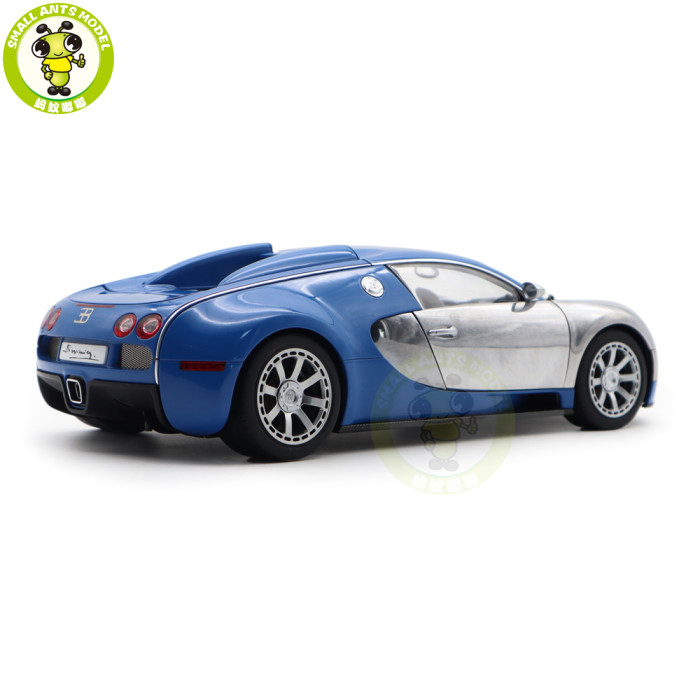 1/18 Bugatti Veyron L'Edition Centenaire Autoart 70956 French Blue Jean-Pierre Wimille Diecast Model Toy Car Gifts For Father Friends