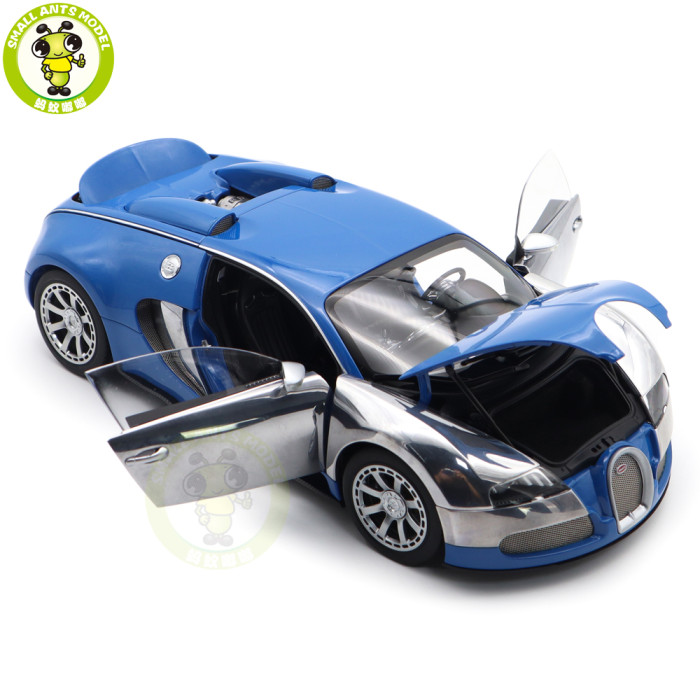 1/18 Bugatti Veyron L'Edition Centenaire Autoart 70956 French Blue Jean-Pierre Wimille Diecast Model Toy Car Gifts For Father Friends