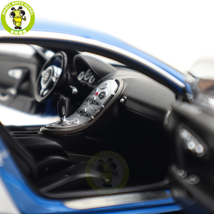 1/18 Bugatti Veyron L'Edition Centenaire Autoart 70956 French Blue Jean-Pierre Wimille Diecast Model Toy Car Gifts For Father Friends