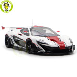 1/18 McLaren P1 GTR Autoart 81541 Gloss White / Red Stripes Diecast Model Toy Car Gifts For Father Friends
