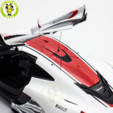 1/18 McLaren P1 GTR Autoart 81541 Gloss White / Red Stripes Diecast Model Toy Car Gifts For Father Friends