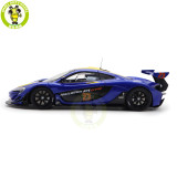 1/18 McLaren P1 GTR Autoart 81542 Metallic Blue / Yellow Stripes Diecast Model Toy Car Gifts For Father Friends