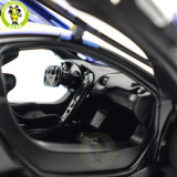 1/18 McLaren P1 GTR Autoart 81542 Metallic Blue / Yellow Stripes Diecast Model Toy Car Gifts For Father Friends