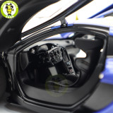 1/18 McLaren P1 GTR Autoart 81542 Metallic Blue / Yellow Stripes Diecast Model Toy Car Gifts For Father Friends