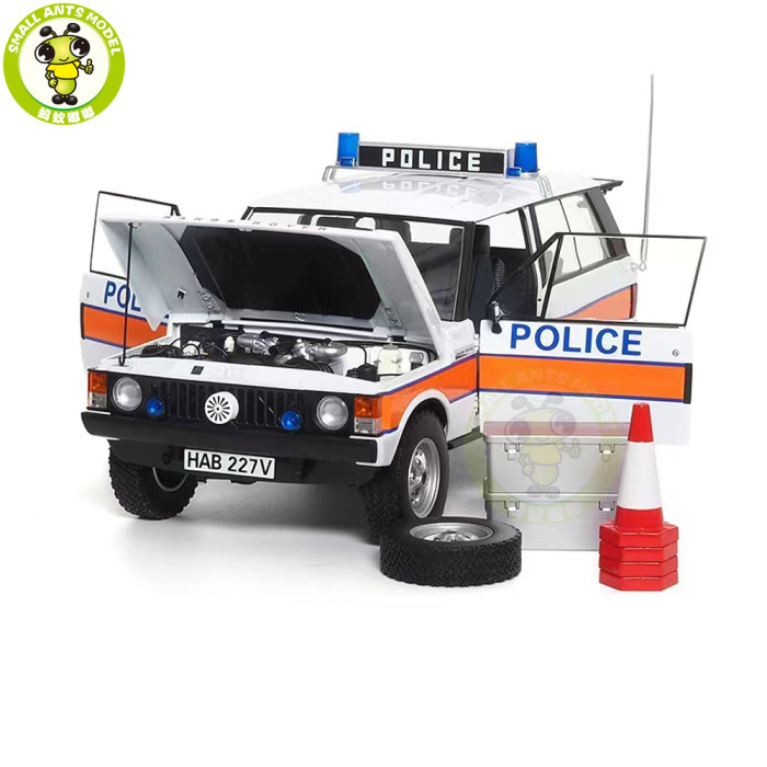 1/18 Land Rover Range Rover Classic Police Car 1970 First Generation Almost REAL Diecast Model Toy Car Gifts For Friends Father