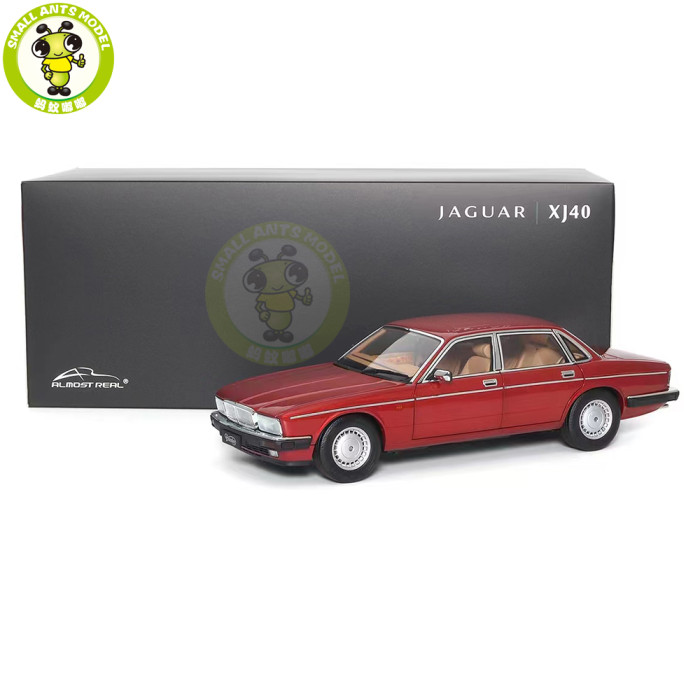 1/18 Almost Real 810541 Jaguar Daimler XJ XJ6 XJ40 Flamenco Red Diecast Model Car Gifts For Father Friends