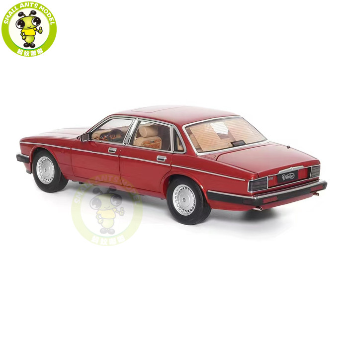 1/18 Almost Real 810541 Jaguar Daimler XJ XJ6 XJ40 Flamenco Red Diecast Model Car Gifts For Father Friends