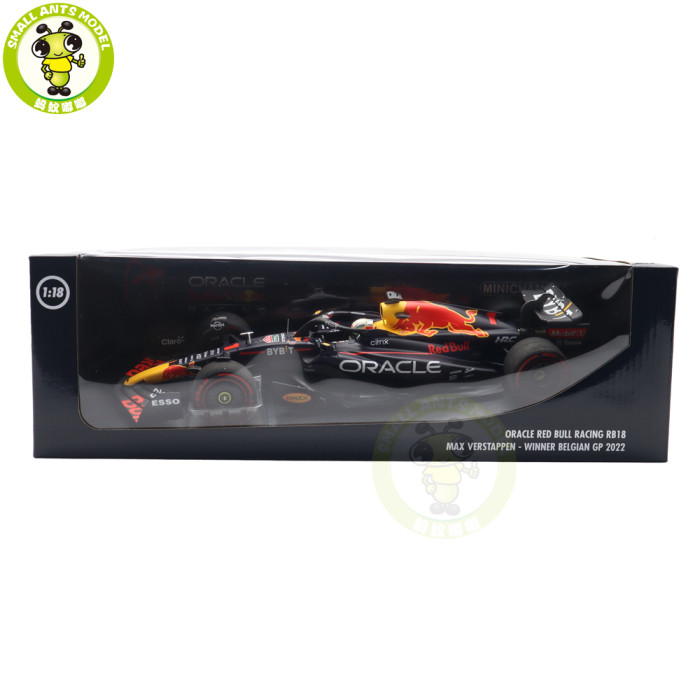 1/18 Minichamps Oracle Red Bull Racing RB18 Max Verstappen F1 Formula One GP 2022 Diecast Model Toys Car Gifts For Friends Father
