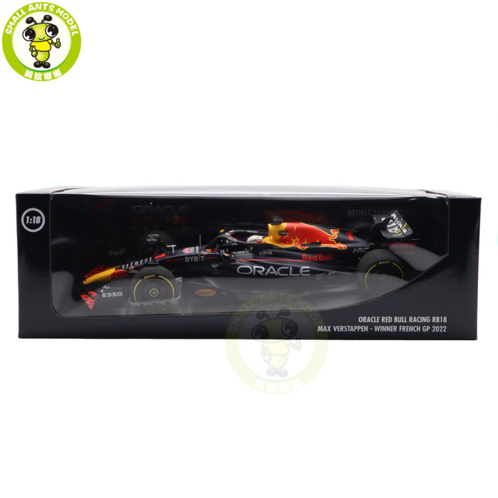 1/18 Minichamps Oracle Red Bull Racing RB18 Max Verstappen F1 Formula One GP 2022 Diecast Model Toys Car Gifts For Friends Father