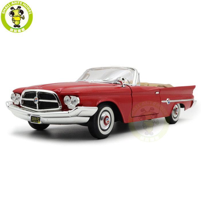 1/18 1960 Chrysler 300F Road Signature Diecast Model Toys Car Boys Girls Gifts