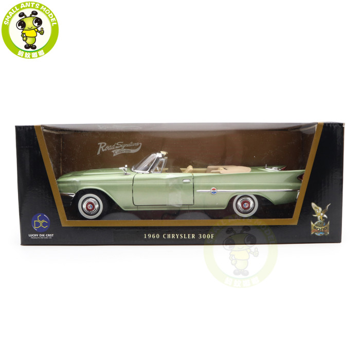 1/18 1960 Chrysler 300F Road Signature Diecast Model Toys Car Boys Girls Gifts