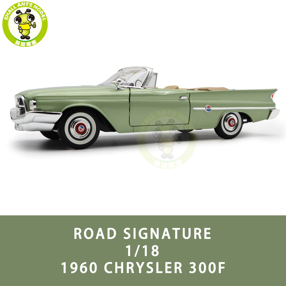 ミニカー 1/18 Roadhawk クライスラー 300F 1960 グリーン 1/18 1960 Chrysler 300F Road Signature Diecast Model Toys