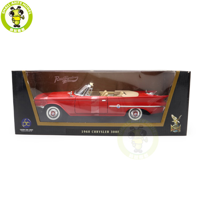1/18 1960 Chrysler 300F Road Signature Diecast Model Toys Car Boys Girls Gifts