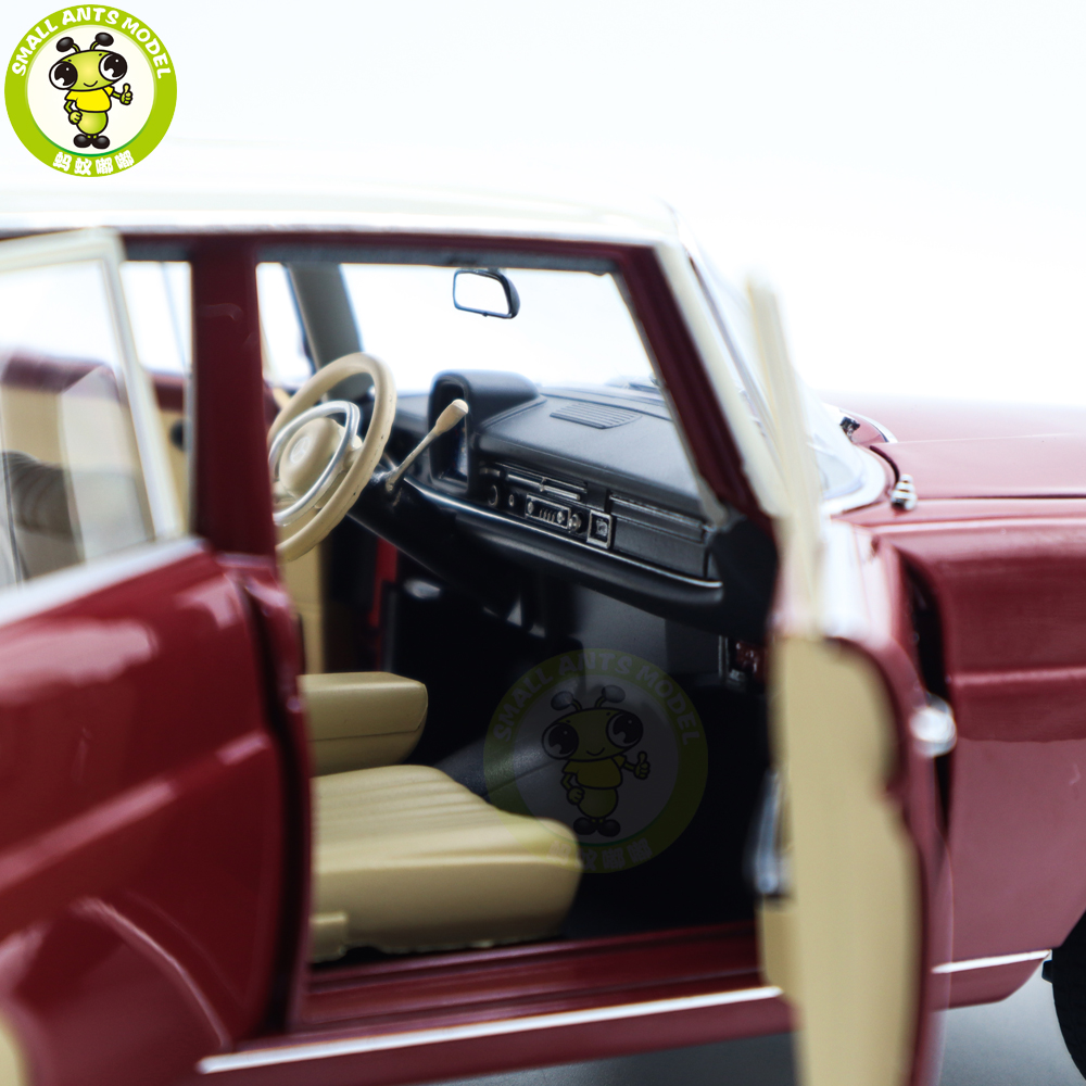 Modèle Réduit Norev Mercedes 200 De 1966 - Échelle 1:18, Rouge, Métal (réf. 183706)