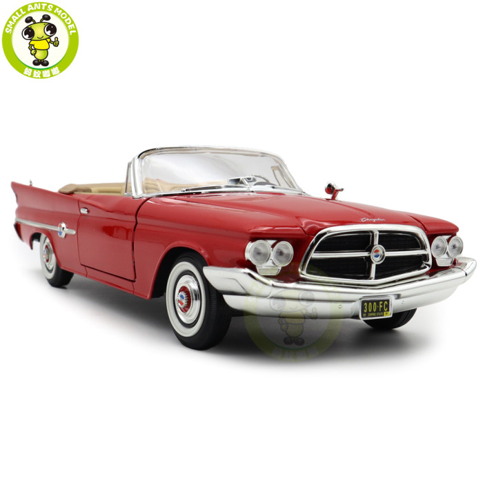 1/18 1960 Chrysler 300F Road Signature Diecast Model Toys Car Boys Girls Gifts