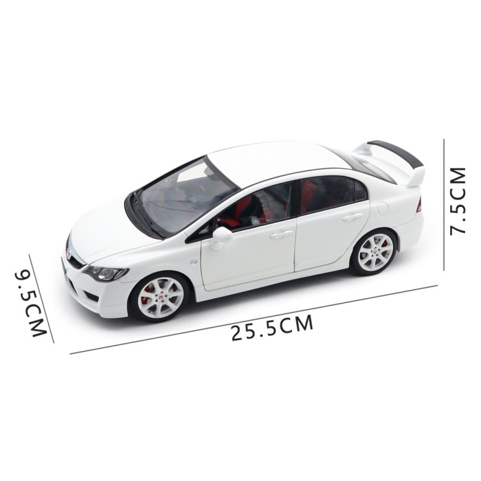 1/18 Honda CIVIC Type R FD2 Diecast Model Toy Car Gifts For Friends Father