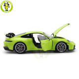 1/18 Porsche 911 992 GT3 2021 Norev 187383 Acid Green Diecast Model Toys Car Gifts For Friends Father