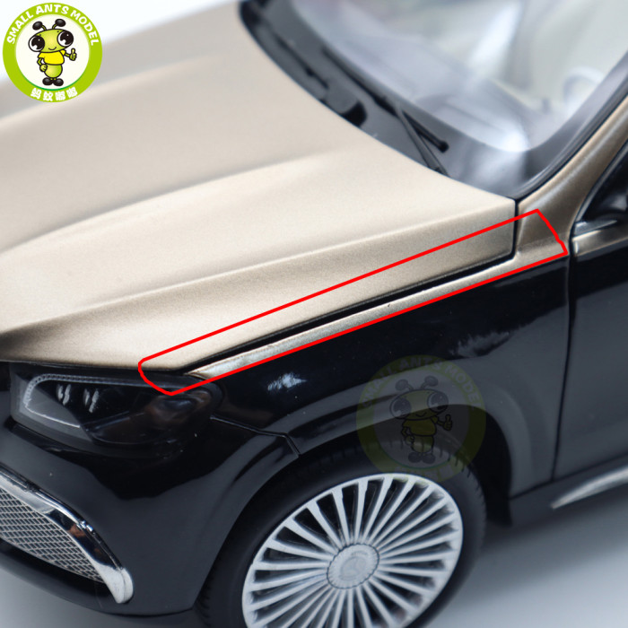 1/18 Paragon Benz Maybach GLS 600 Diecast Model Toys Car Gifts For Friends Father