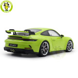 1/18 Porsche 911 992 GT3 2021 Norev 187383 Acid Green Diecast Model Toys Car Gifts For Friends Father
