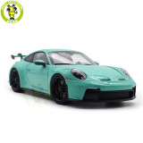 1/18 Porsche 911 992 GT3 2021 Norev 187384 Mint Green Diecast Model Toys Car Gifts For Friends Father