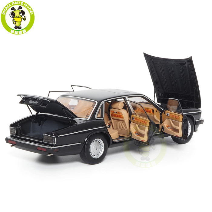 1/18 Jaguar Daimler XJ XJ6 XJ40 Ebony Black Almost Real 810543 Diecast Model Car Gifts For Father Friends