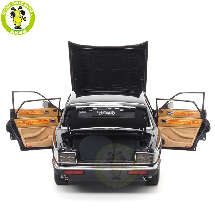 1/18 Jaguar Daimler XJ XJ6 XJ40 Ebony Black Almost Real 810543 Diecast Model Car Gifts For Father Friends
