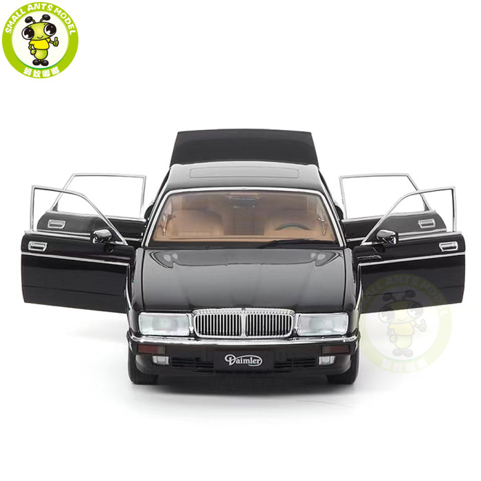 1/18 Jaguar Daimler XJ XJ6 XJ40 Ebony Black Almost Real 810543 Diecast Model Car Gifts For Father Friends