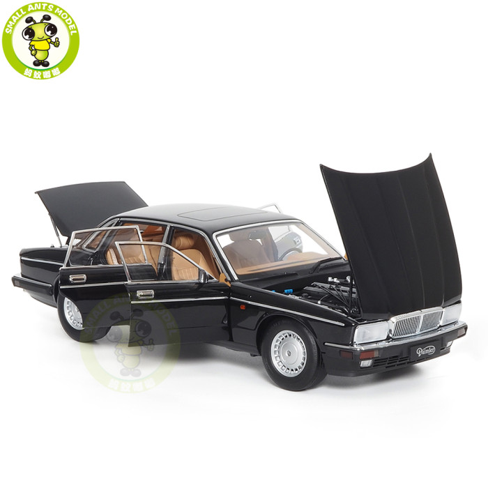 1/18 Jaguar Daimler XJ XJ6 XJ40 Ebony Black Almost Real 810543 Diecast Model Car Gifts For Father Friends
