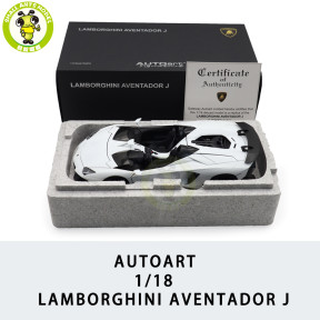 1/18 Lamborghini AVENTADOR J Autoart 74674 White Diecast Model Car Gifts For Friends Father