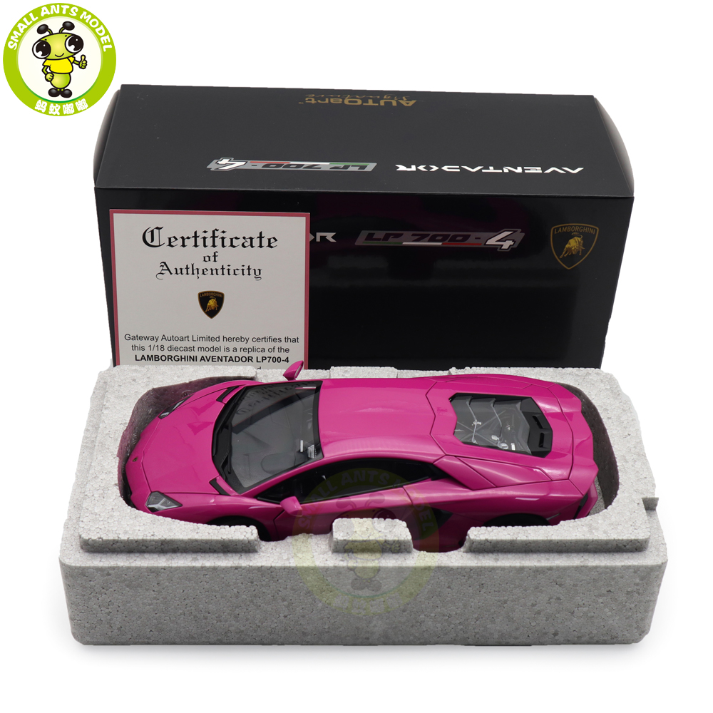 1/18 Lamborghini AVENTADOR LP700-4 Autoart 74660 Pink Diecast