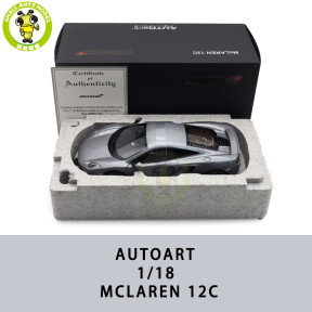 1/18 McLaren MP4-12C 12C Autoart 76007 Silver Model Toy Car Gifts For Father Friends